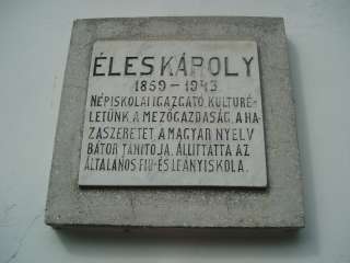 Sümeg, Panteonfal: Éles Károly.jpg Sümeg, Panteonfal: Éles Károly.jpg