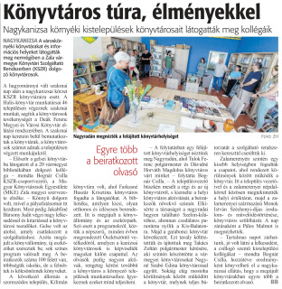 Zalai Hírlap 2024 07 12 161sz 02old - Könyvtáros túra, élményekkel.jpg Zalai Hírlap 2024 07 12 161sz 02old - Könyvtáros túra, élményekkel.jpg